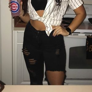 Black Ripped Skinny Jeans